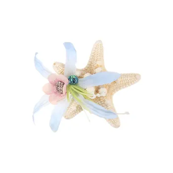 NICERURU Artificial Flowers Hair Clips Women's