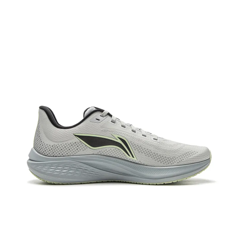 LiNing Red Hare 7 Cushioning Anti Slip Wear Resistant Breathable Lightweight Rebound Low Top Running Shoes Men's Gray-1