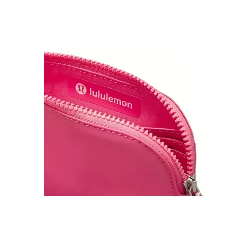 Lululemon Polyester Card Holder Unisex Cherry Blossom Pink & Washable Fuchsia-4