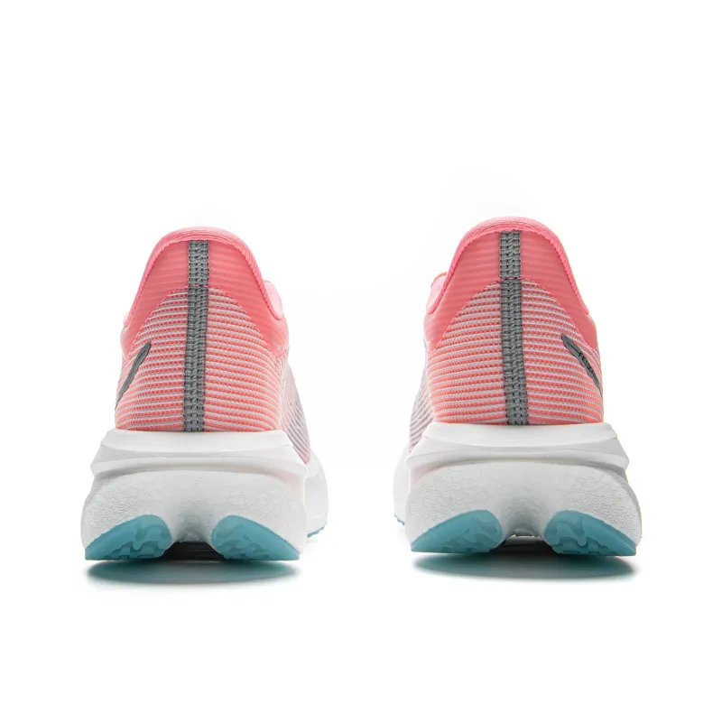 LiNing Feidian 5 Challenger Cushioning, Slip Resistant, Rebound Low Top Running Shoes Women's Fluorescent Soft Pink-5