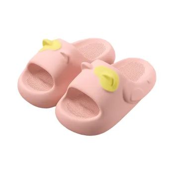 JINGEYU Cute Kitten 3D Effect Trendy Ear Slippers, Home Stripes Platform Slip Resistant