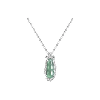 Royal Dragon Mirror Glutinous Jade Jadeite Necklaces Women's