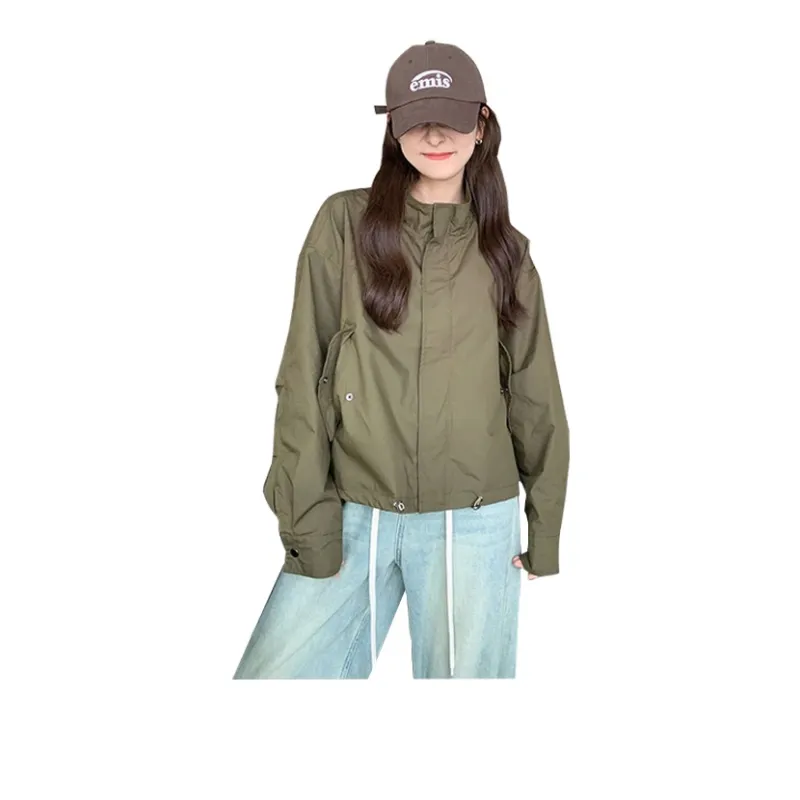 GOSO Jackets & Coats Women's Army Green-2