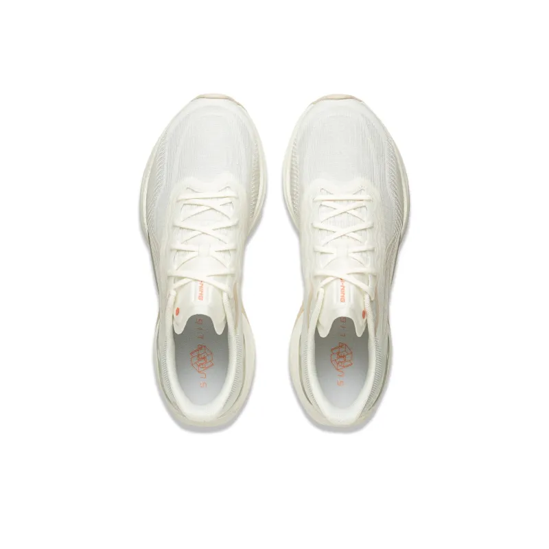 LiNing Super-Light 22 Cushioning Anti-Slip And Wear-Resistant Low-Top Marathon Training Running Shoes Women's Ivory-3
