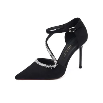 PINWEISHIDU High Heels Women's Black/Burgundy/Camel