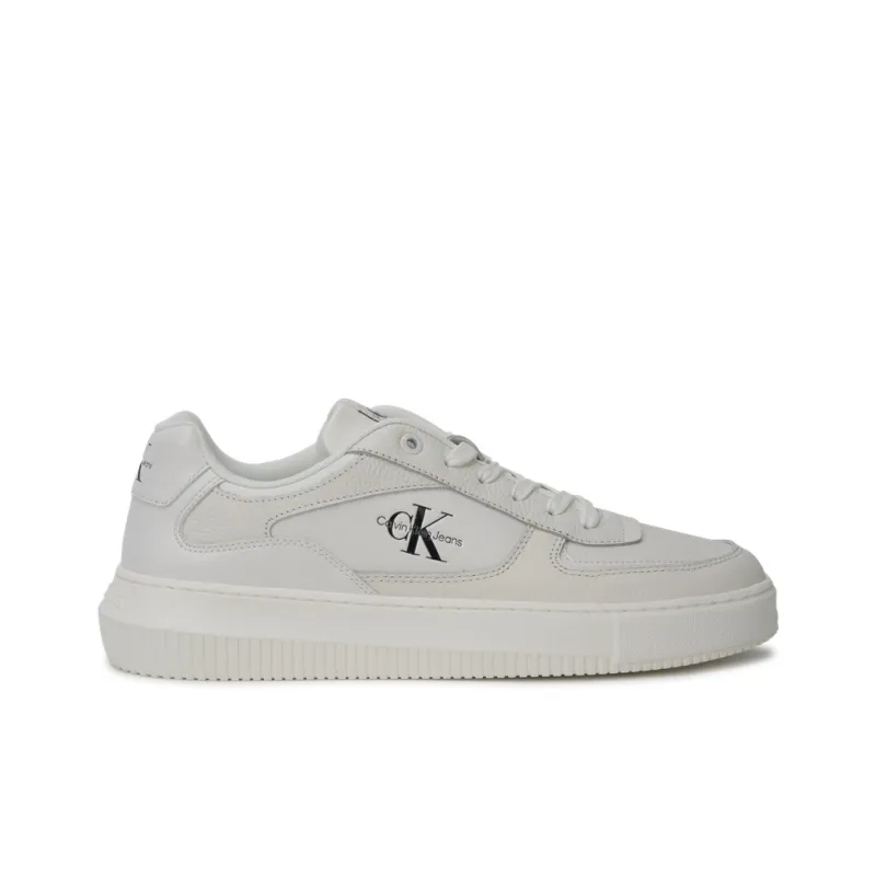 CKJ CALVIN KLEIN JEANS Low-Top Skateboard Shoes Men's Moon White-1