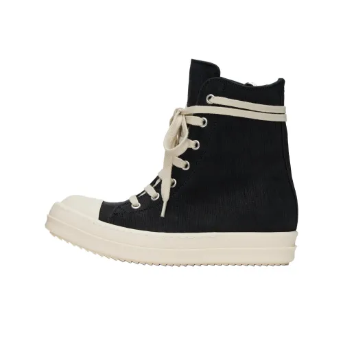 RICK OWENS/RO High Top Canvas Shoes Women's Black