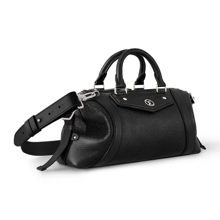 LOUIS VUITTON BIKER Sheepskin One Shoulder Handbags Small Size Women's Black-1