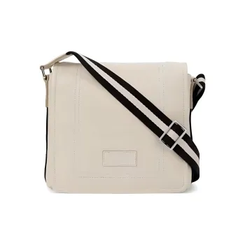 BALLY Leather Crossbody Bag, Shoulder Bag Men's Beige