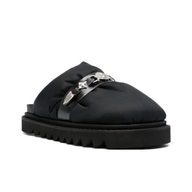 TOGA VIRILIS Wrap toe Slippers Men's Black-2