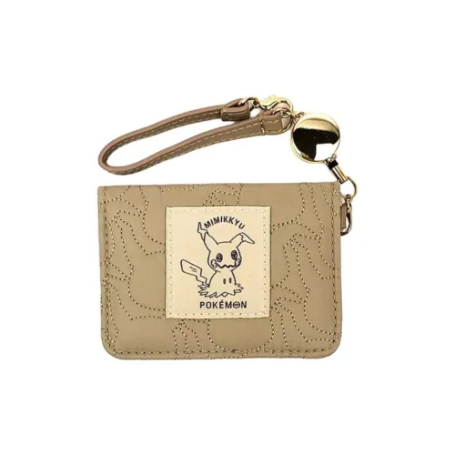 POKEMON Polyester Card Holder Women's Brown