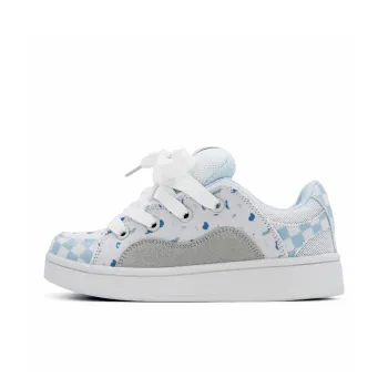 ABCYLM Slip Resistant, Abrasion Resistant, Lightweight, Breathable Low Top Skateboard Shoes Women's Blueberry