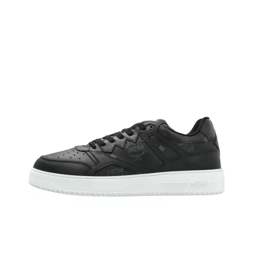 MCM Neo Terrain Visetos Low Top Skateboard Shoes Men's Black
