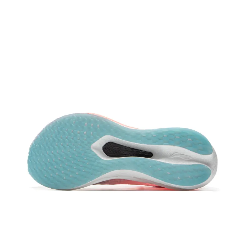 LiNing Feidian 5 Challenger Cushioning, Slip Resistant, Rebound Low Top Running Shoes Women's Fluorescent Soft Pink-6