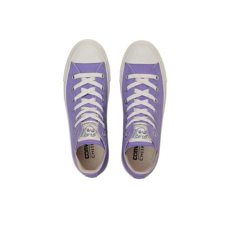 Chiikawa x Converse All Star Anti Slip Wear Resistant High Top Canvas Shoes Unisex Purple-4
