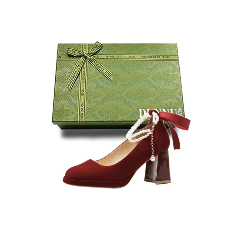 Dunnu Chunky Heel High Heels Women's-7