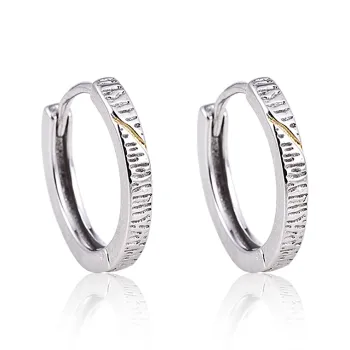 FOREVER MELODY 999 Fine Silver Earrings Men's