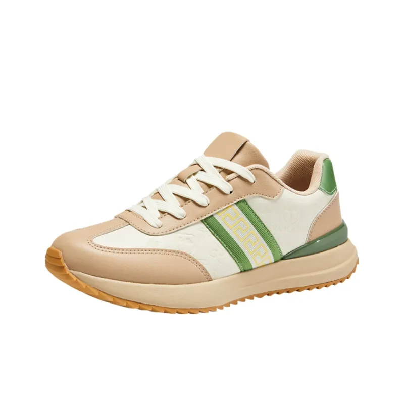 Gaius Durant Wear resistant, Lightweight, Breathable, And Non slip. Low Top Casual Shoes Unisex Beige Coffee-2