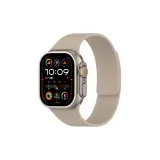 Apple Litchi Grain Soft Magnetic Silicone Strap-Stone Color