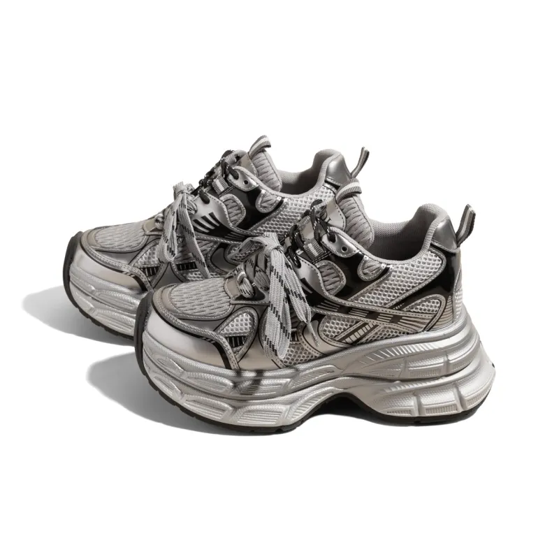 KODI Wear-Resistant Breathable Height Increasing Low-Top Chunky Sneakers Women's-1