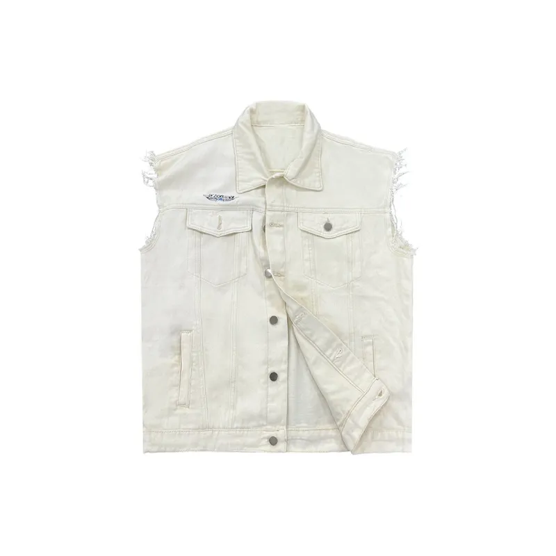 Qnxeey Denim Jackets Unisex Beige Apricot-0