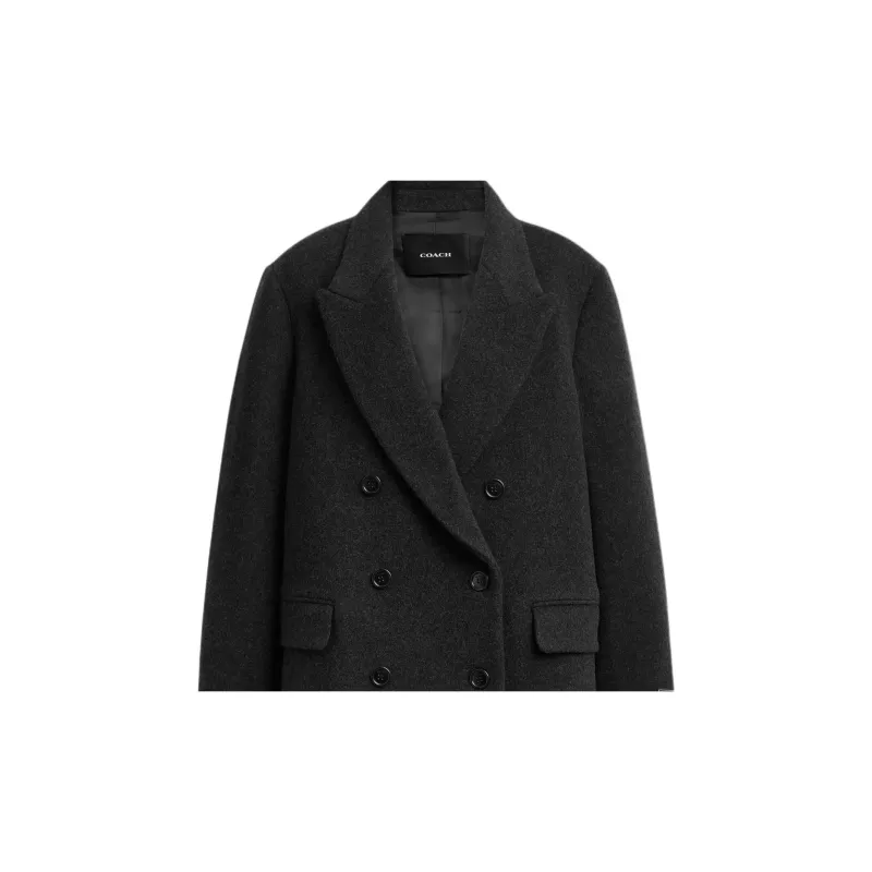COACH Coat Women's Charcoal Gray-2