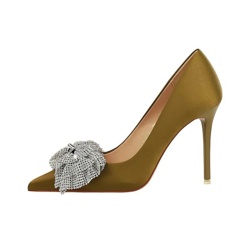 QITUMAUL Slim Heel High Heels Women's-6