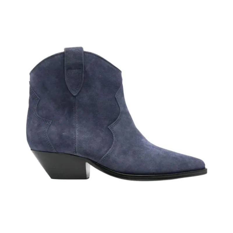 ISABEL MARANT Dewina Ankle Boots Women's Marine Blue-1