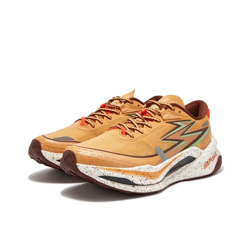 361° Cushioned Slip Resistant Abrasion Resistant Low Top Running Shoes Unisex Coffee Brown-2