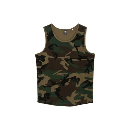 New Era Tank Tops Unisex Woodland Camouflage