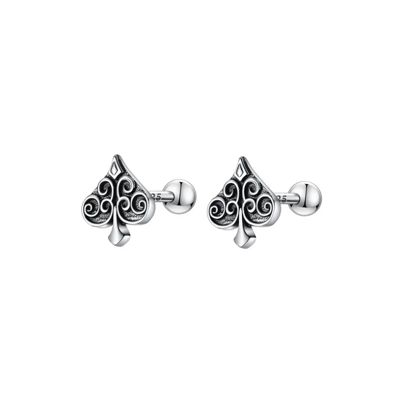 GUDUD Elegance Vintage Stud Earrings Men's-0