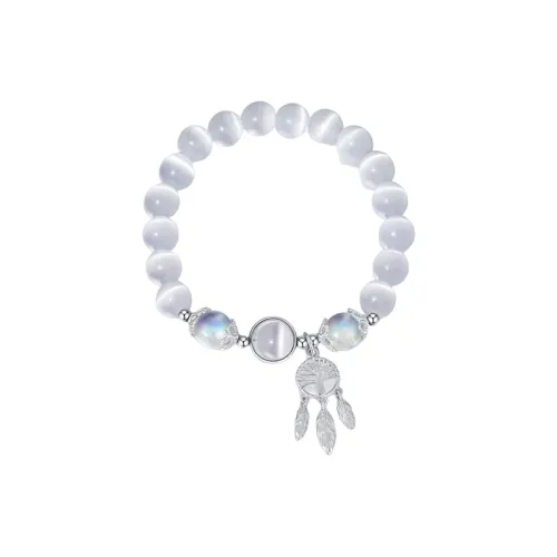 SINO GEM Glass Cat Eye Bracelets Women's