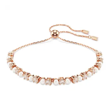 Swarovski Synthetic Cubic Zirconia Bracelets Women's Rose Gold