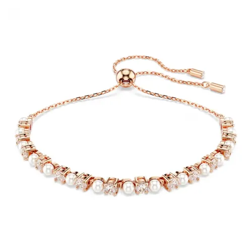 Swarovski Synthetic Cubic Zirconia Bracelets Women's Rose Gold