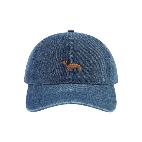 STUFFER Washable Denim Cotton Minimalist Style Versatile Baseball Cap Unisex-0