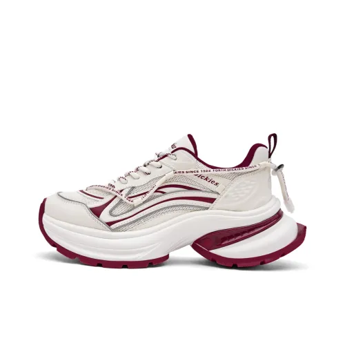 Dickies Low-Top Chunky Sneakers Women's Beige Red