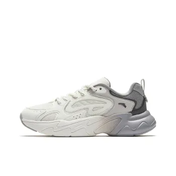 Anta Pulse Cushioning Wear Resistant Low Top Casual Shoes Women's White Gray
