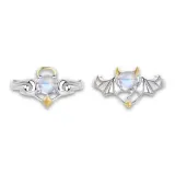 Angel and Demon Ring 1 Pair