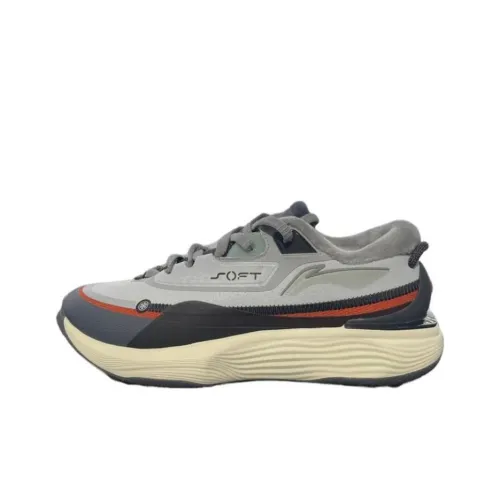 LiNing SOFT WARM Fleece Cushioning Wear Resistant Low Top Casual Shoes Men's Gray Black