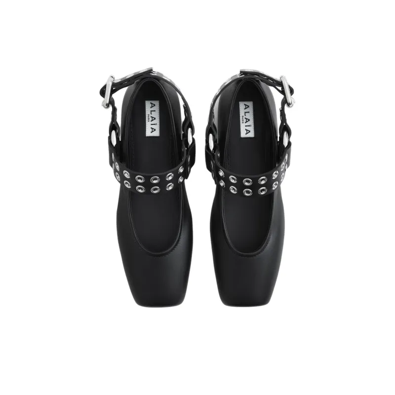 Alaia Casual Single Shoes Women's Black-3