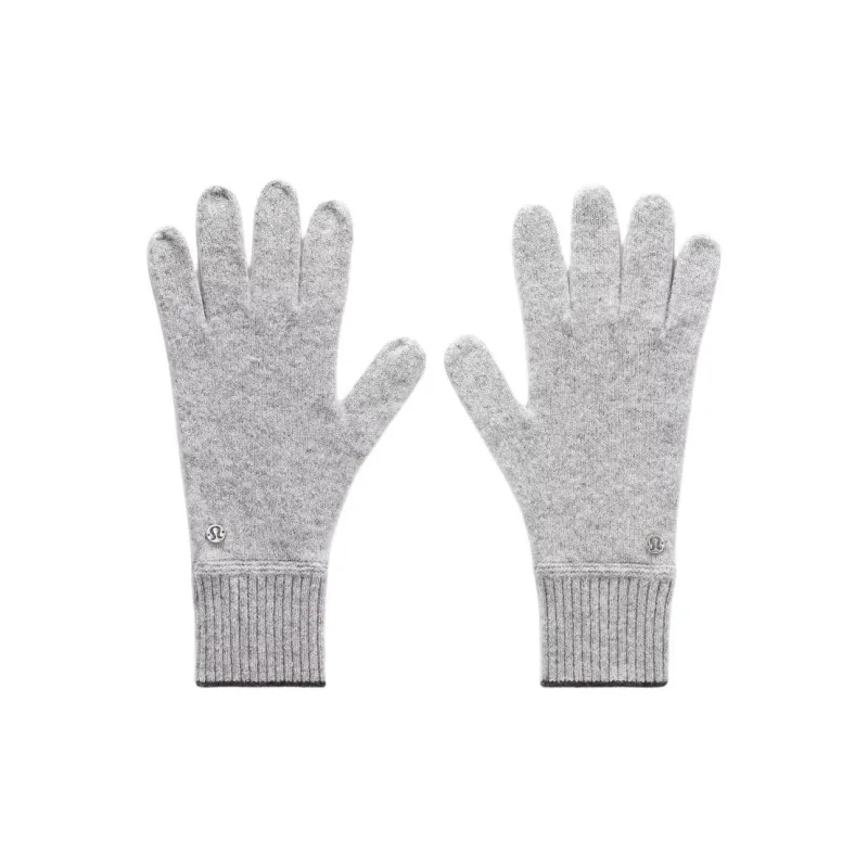 Lululemon Cashmere Knit Gloves Unisex Gray-0