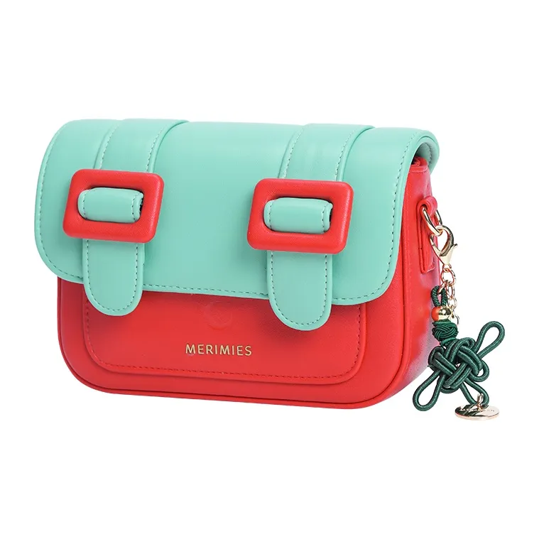 MERIMIES PU Satchel Bag Crossbody Bag Shoulder Bag Regular Women's Mouse Mint Red Light Wisteria Purple-4