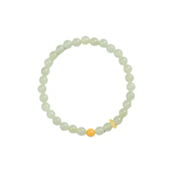 TIANTAISHAN Hetian Jade Bracelets Pale Greenish White Jade Unisex