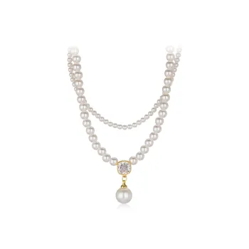 QLADY Faux Pearl Necklaces Women's