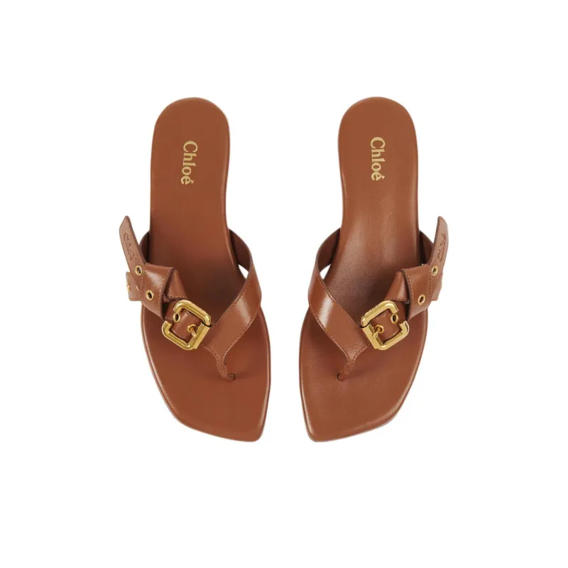 Chloe Flip Flops Women's Earthy Brown-4