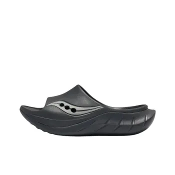 Saucony Cradle 2 Quiet Slip Resistant Slide Slippers Unisex Dark Gray