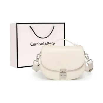 Carnival Keep Cow Leather Portable Crossbody Bag, Shoulder Bag Regular Women's Multicolor
