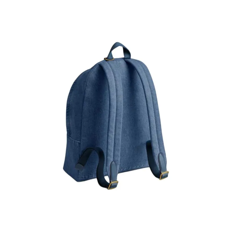 COACH Fabric Backpack Medium Size Women's Indigo-1