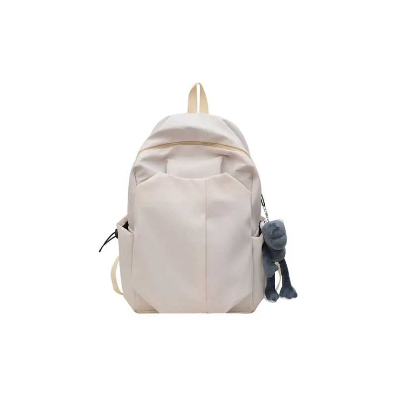 BUBM Nylon Backpack Regular Unisex Black/White/Gray/Red-18