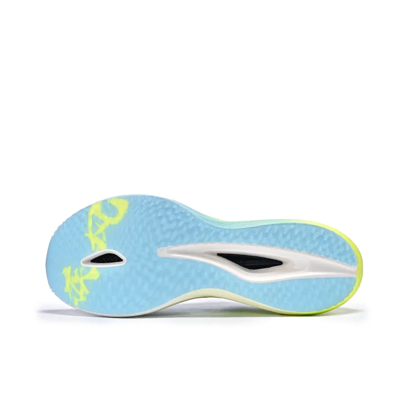 DEERWAY Running Shoes Unisex Low Top Bright Neon White Yellow-5